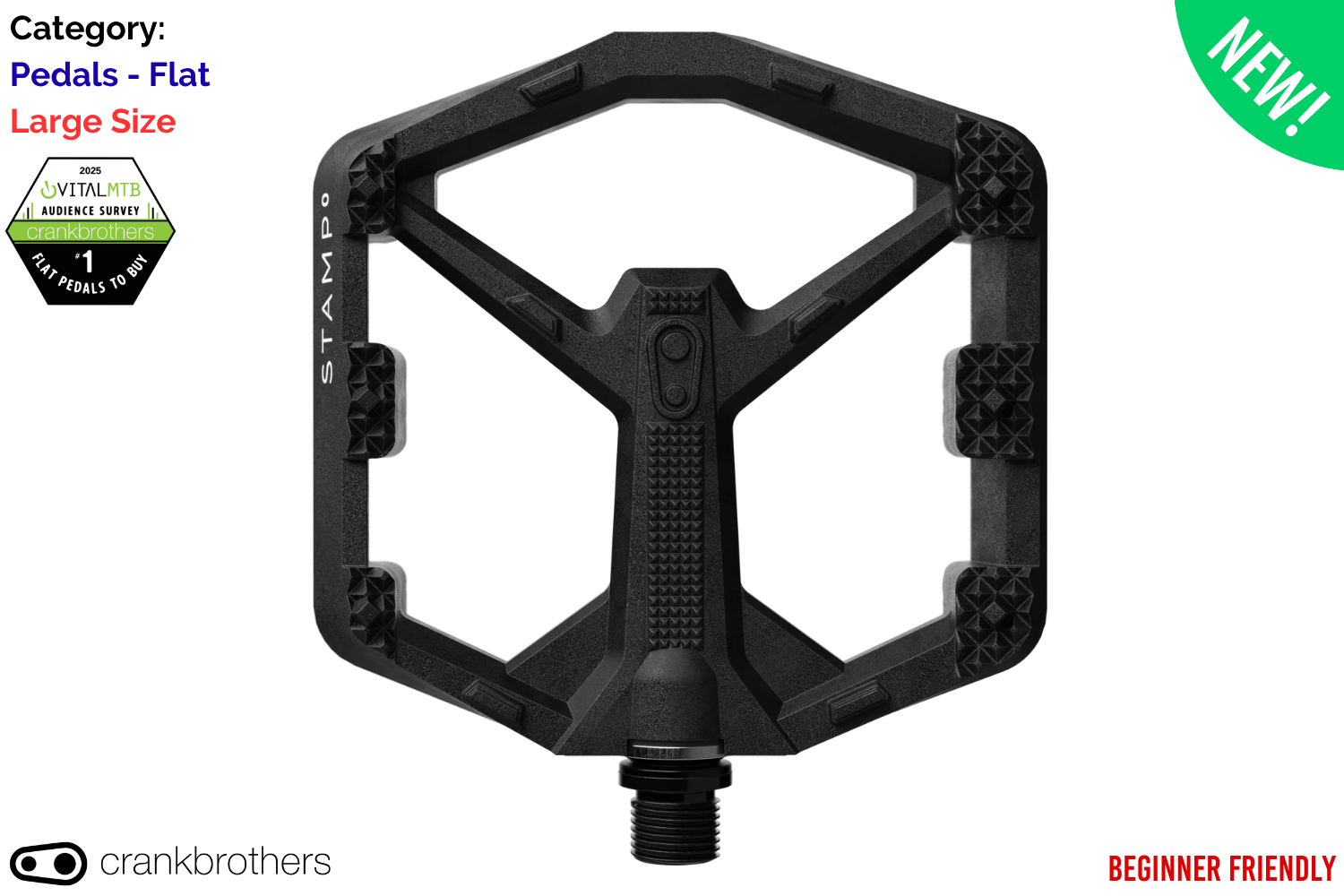 Crankbrothers Stamp 7 - Small - Dark Green | Hup Leong Company
